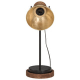vidaXL Bureaulamp 25 W E27 17x17x50 cm antiek messingkleurig