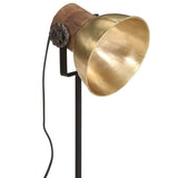 vidaXL Bureaulamp 25 W E27 17x17x50 cm antiek messingkleurig