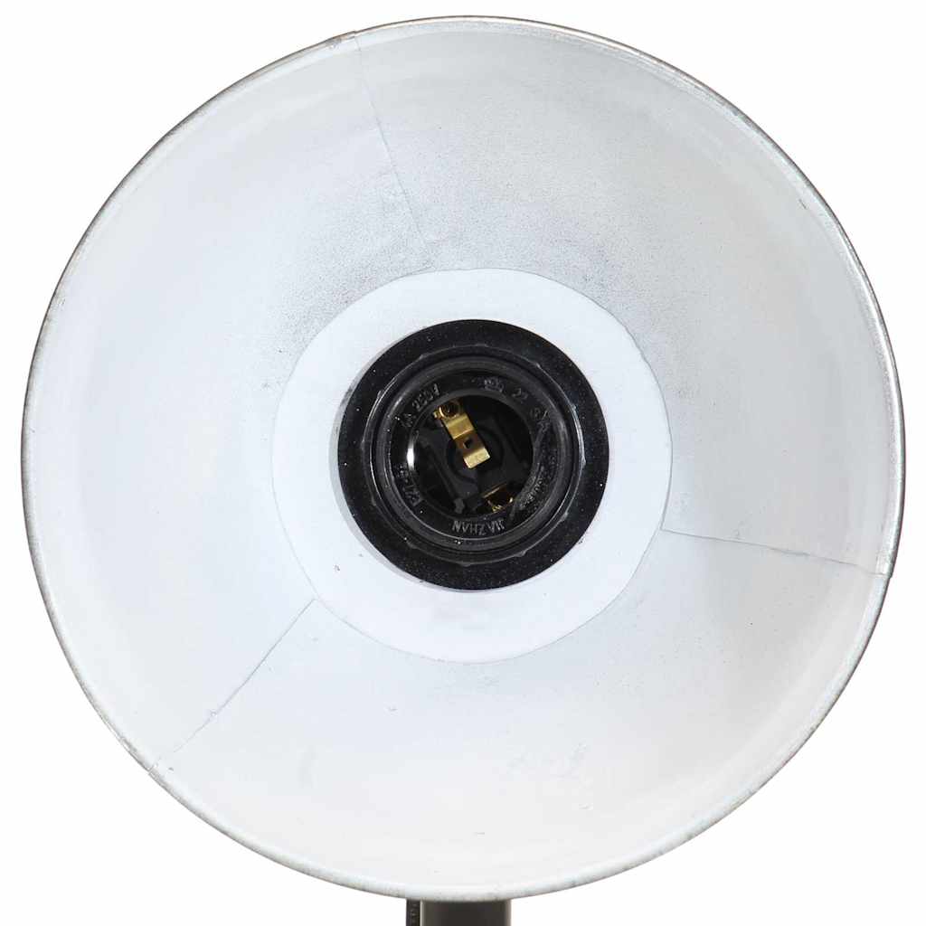 vidaXL Bureaulamp 25 W E27 18x18x60 cm vintage zilverkleurig