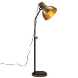 vidaXL Vloerlamp 25 W E27 30x30x100-150 cm vintage zilverkleurig
