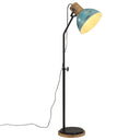 vidaXL Vloerlamp 25 W E27 30x30x100-150 cm vintage zilverkleurig