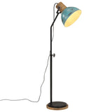 vidaXL Vloerlamp 25 W E27 30x30x100-150 cm vintage zilverkleurig