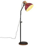 vidaXL Vloerlamp 25 W E27 30x30x100-150 cm vintage zilverkleurig
