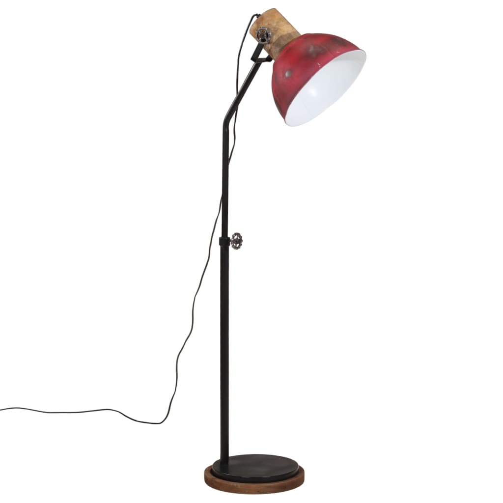 vidaXL Vloerlamp 25 W E27 30x30x100-150 cm vintage zilverkleurig