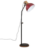 vidaXL Vloerlamp 25 W E27 30x30x100-150 cm vintage zilverkleurig