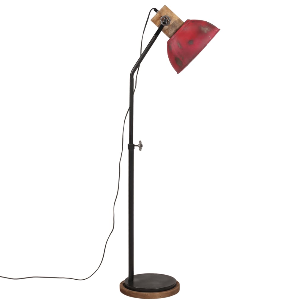 vidaXL Vloerlamp 25 W E27 30x30x100-150 cm vintage zilverkleurig
