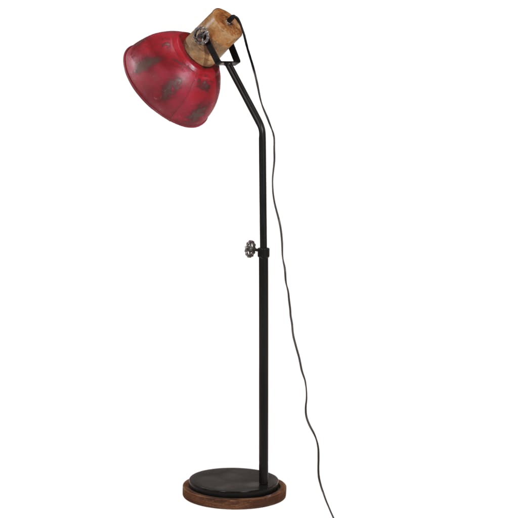 vidaXL Vloerlamp 25 W E27 30x30x100-150 cm vintage zilverkleurig