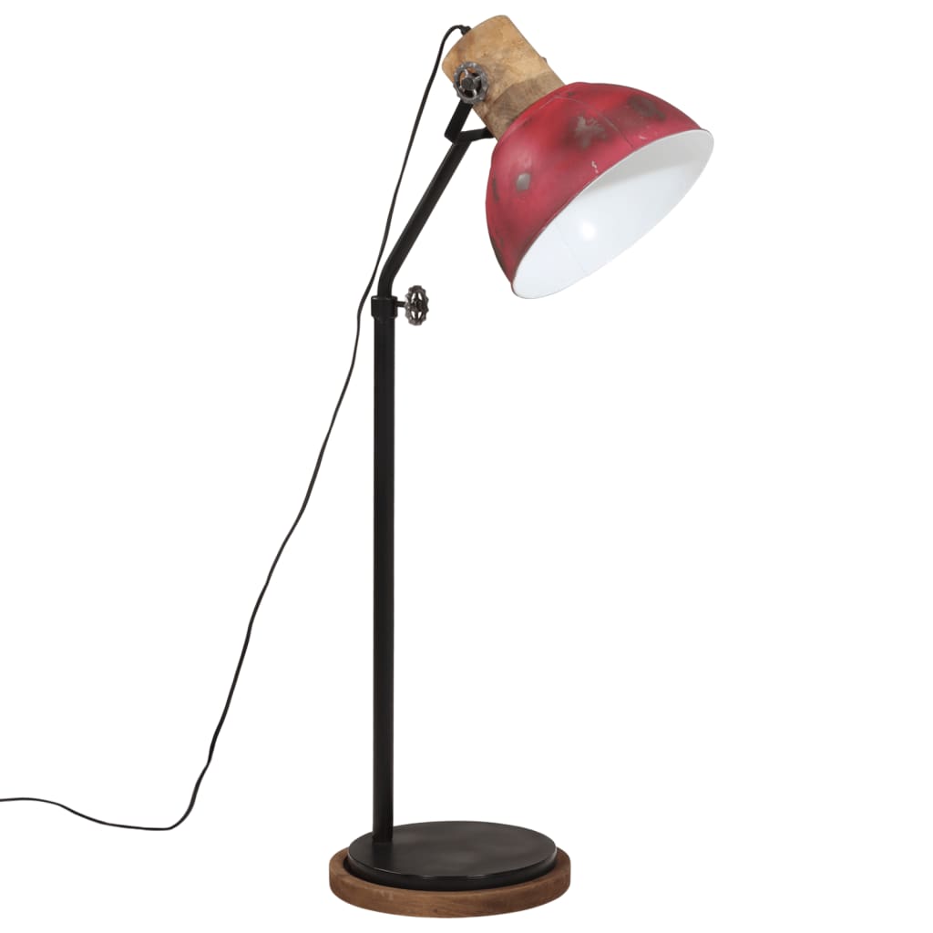 vidaXL Vloerlamp 25 W E27 30x30x100-150 cm vintage zilverkleurig