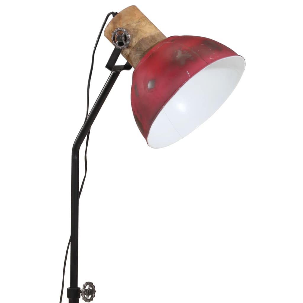 vidaXL Vloerlamp 25 W E27 30x30x100-150 cm vintage zilverkleurig