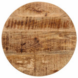 vidaXL Salontafel 54x54x35 cm massief mangohout en ijzer