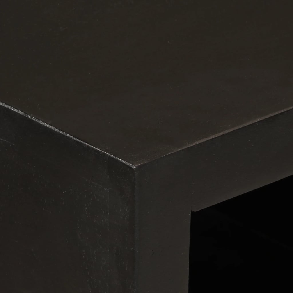 vidaXL Nightstand 40x30x50 cm solid mango wood and iron black