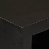 vidaXL Nightstand 40x30x50 cm solid mango wood and iron black