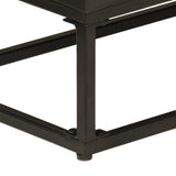vidaXL Nightstand 40x30x50 cm solid mango wood and iron black