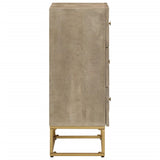 vidaXL Bedside Cabinet 40x30x50 cm Solid Mango Wood and Iron
