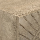 vidaXL Bedside Cabinet 40x30x50 cm Solid Mango Wood and Iron