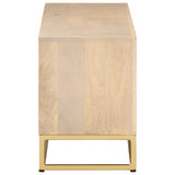vidaXL Bedside Cabinet 40x30x50 cm Solid Mango Wood and Iron