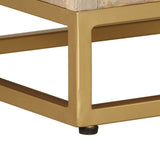vidaXL Bedside Cabinet 40x30x50 cm Solid Mango Wood and Iron