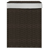 vidaXL Wasmand met deksel 46x33x60 cm poly rattan
