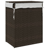 vidaXL Wasmand met deksel 46x33x60 cm poly rattan