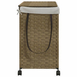 vidaXL Wasmand op wielen 60x35x60,5 cm rattan