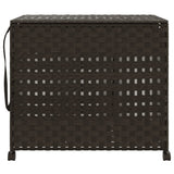 vidaXL Wasmand op wielen 66x35x60 cm rattan
