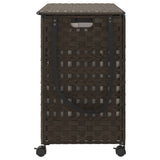 vidaXL Wasmand op wielen 66x35x60 cm rattan