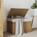 vidaXL Laundry Basket with Lid 55.5x35x34 cm Poly Rattan