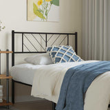 vidaXL Replacement Headboard 75 cm Metal Black
