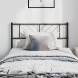 vidaXL Replacement Headboard 75 cm Metal Black