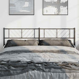 vidaXL Replacement Headboard 75 cm Metal Black