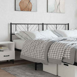 vidaXL Replacement Headboard 75 cm Metal Black