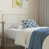vidaXL Replacement Headboard 75 cm Metal Black