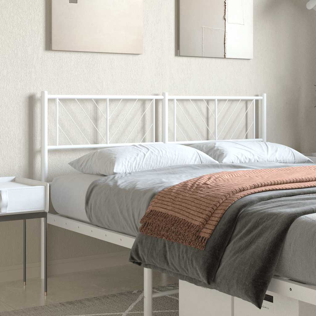 vidaXL Replacement Headboard 75 cm Metal Black
