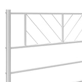 vidaXL Replacement Headboard 75 cm Metal Black