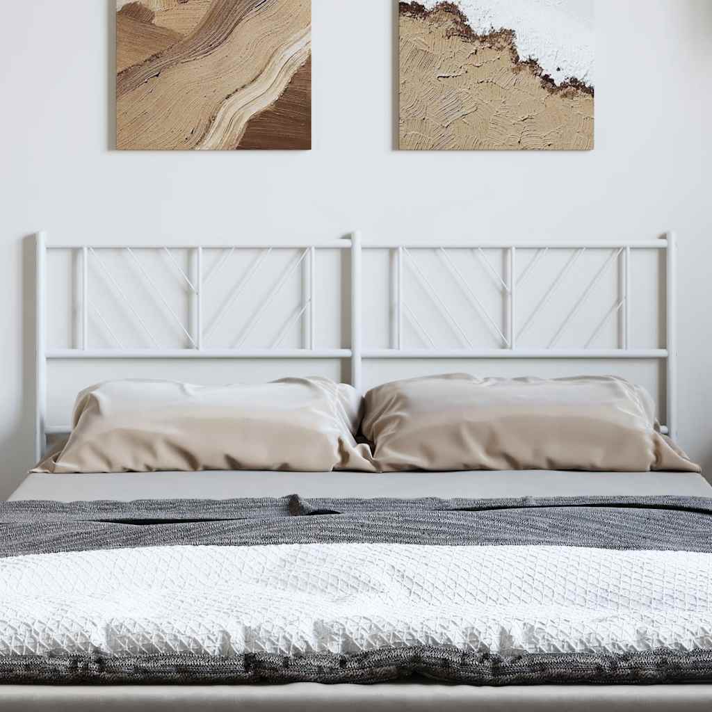 vidaXL Replacement Headboard 75 cm Metal Black