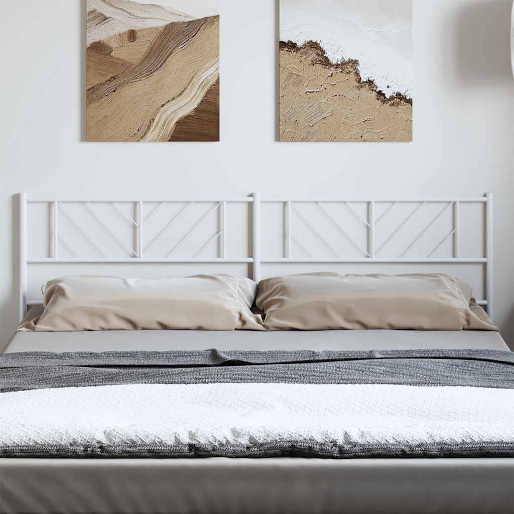 vidaXL Replacement Headboard 75 cm Metal Black