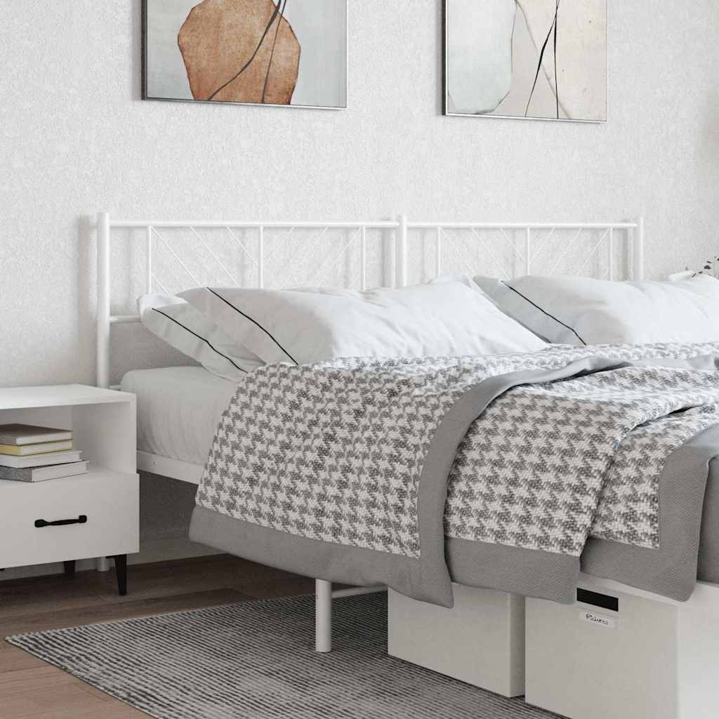 vidaXL Replacement Headboard 75 cm Metal Black