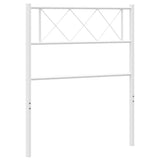 vidaXL Vervangend hoofdbord 90 cm metaal zwart