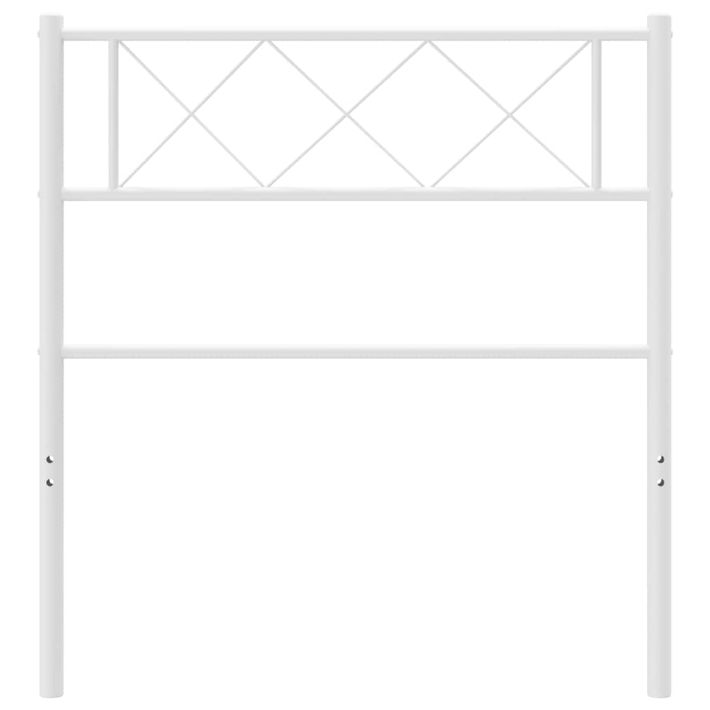 vidaXL Vervangend hoofdbord 90 cm metaal zwart
