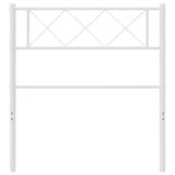 vidaXL Vervangend hoofdbord 90 cm metaal zwart