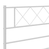 vidaXL Vervangend hoofdbord 90 cm metaal zwart