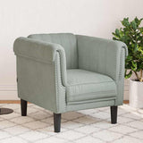 vidaXL Armchair velvet light grey