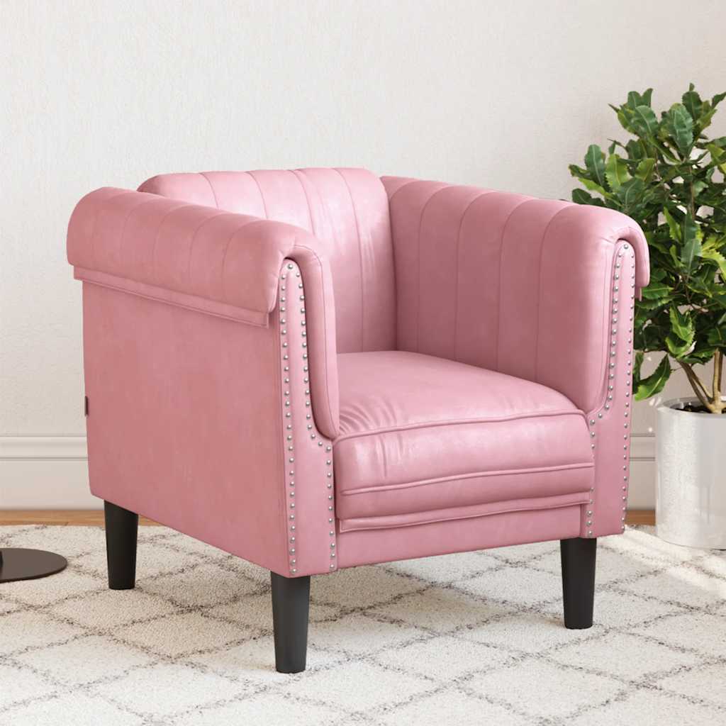 vidaXL Armchair velvet light grey
