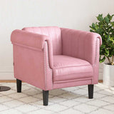 vidaXL Armchair velvet light grey