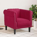 vidaXL Armchair velvet light grey