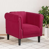 vidaXL Armchair velvet light grey