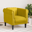 vidaXL Armchair velvet light grey