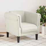 vidaXL Armchair velvet light grey