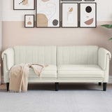 vidaXL Armchair velvet light grey