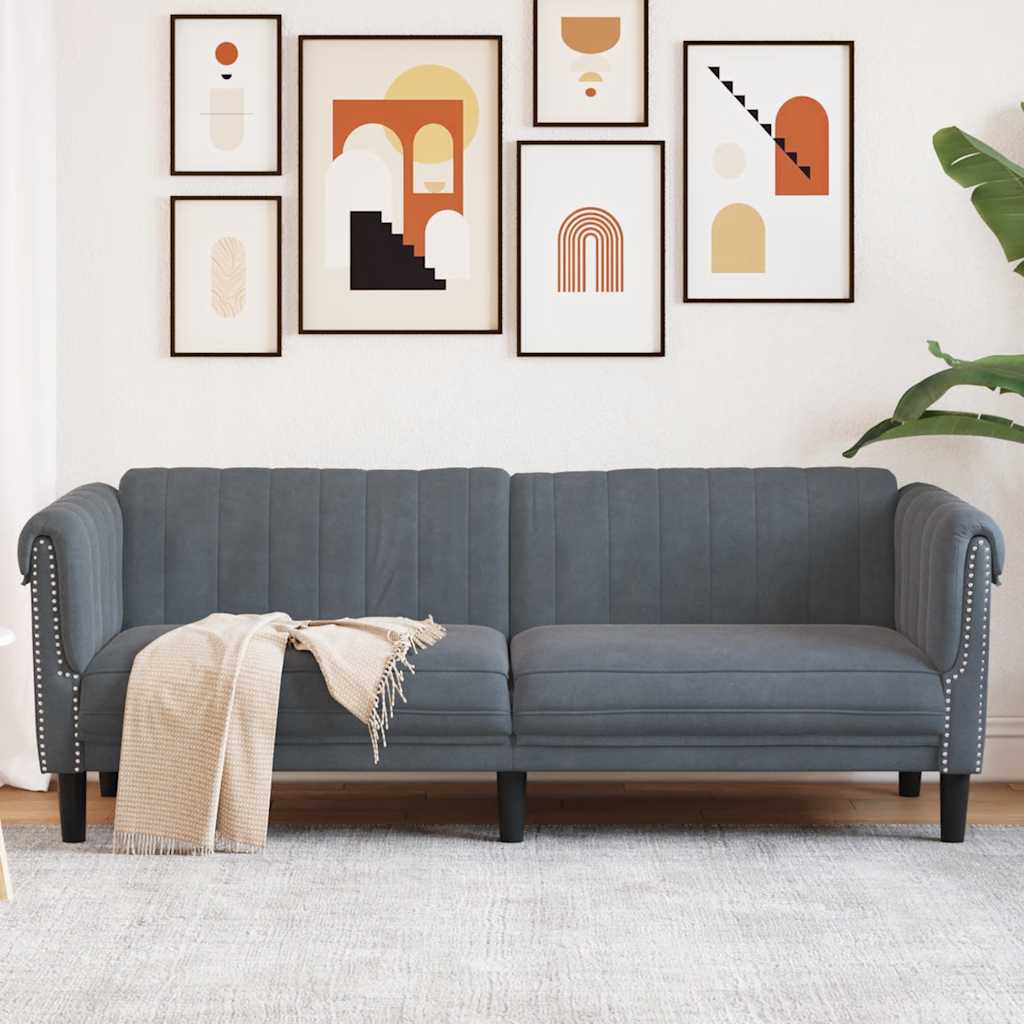 vidaXL Armchair velvet light grey
